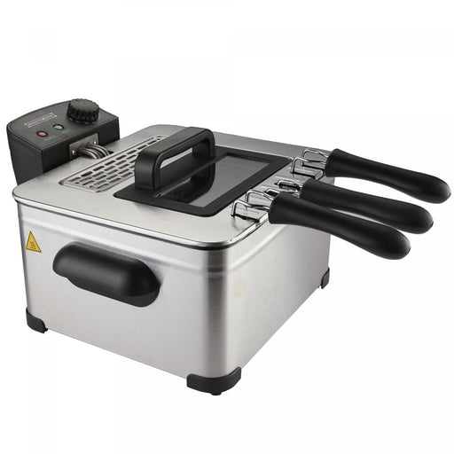 Royalty line RL-DF4902: Roestvrijstalen Frituurpan- 2000W - Bivakshop