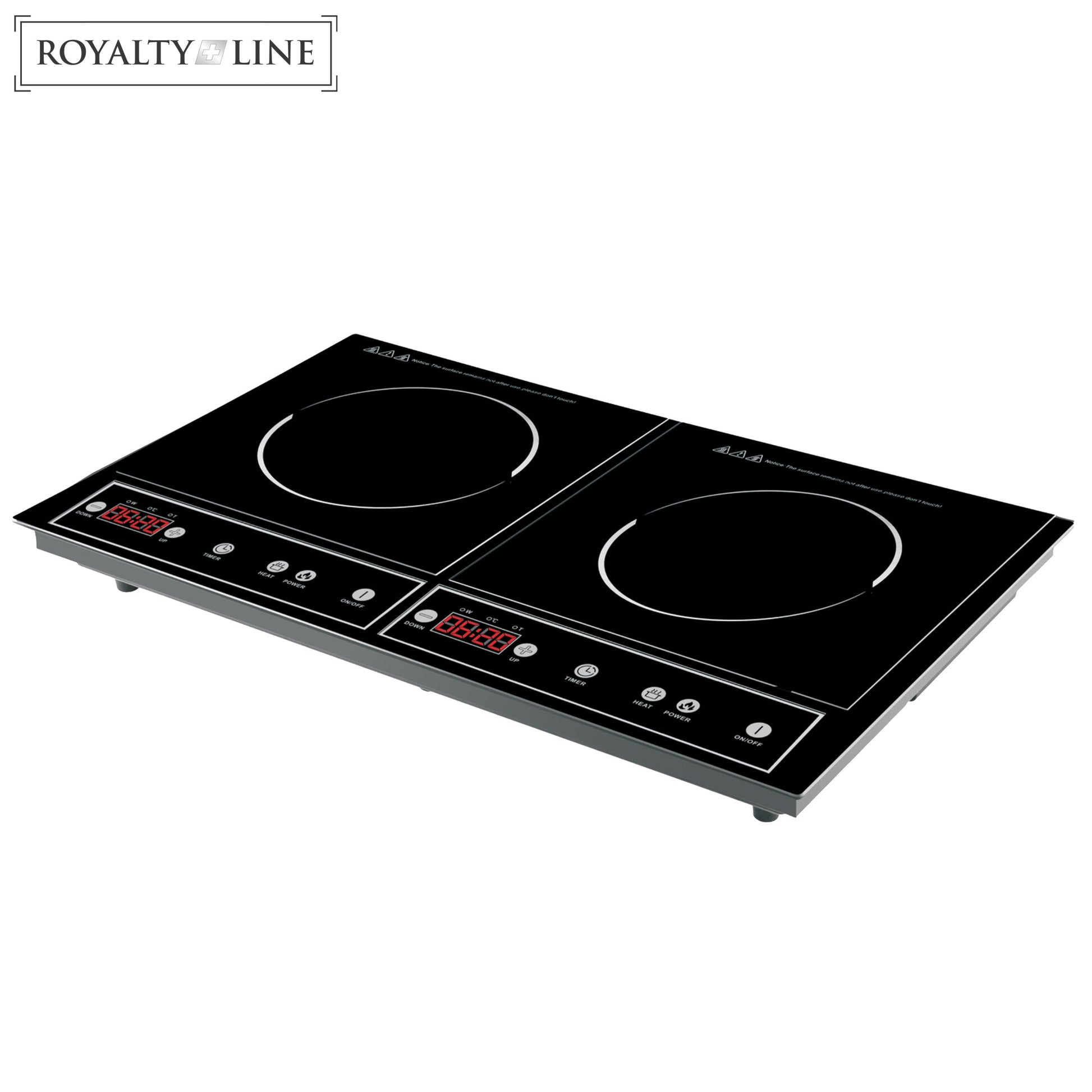 Royalty Line RL-DIP4000.2: Inductiekookplaat met dubbele plaat - Bivakshop