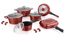 Royalty Line RL - ES1015M: 15 - delige pannenset met marmeren coating Bourgondië - Bivakshop