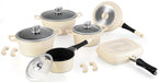 Royalty Line RL - ES1015M: 15 - delige pannenset met marmeren coating Bourgondië - Bivakshop