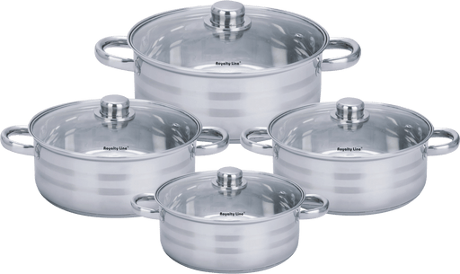 Royalty Line RL - SP7; Cookware Set with lids 8pcs - Bivakshop