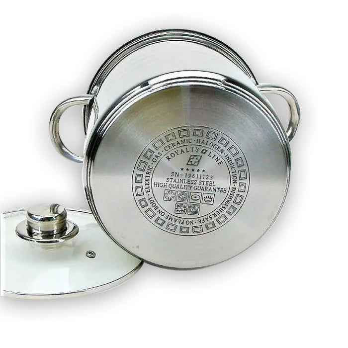 Royalty Line RL-SP8: Royalty Line RVS Kookpannen Set 8-delig - Bivakshop