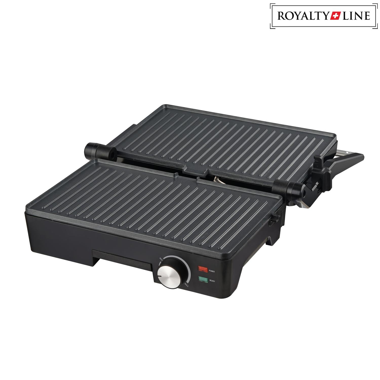 Royalty Line Zwart Broodrooster Grill 1600W - Bivakshop