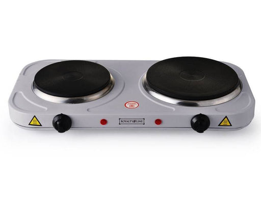 Royaltylijn RL - DKP2500.15; kookplaat 1000+1500W zilver - Bivakshop