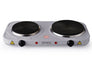 Royaltylijn RL - DKP2500.15; kookplaat 1000+1500W zilver - Bivakshop