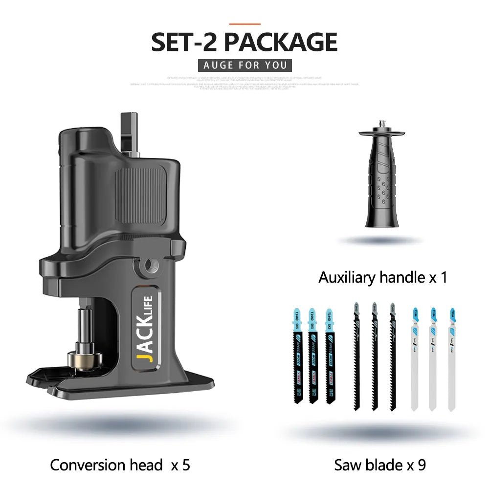 Screwdriver Conversion Head, Electric Drill to Electric Saw, Household Reciprocating Saw, Multifunctional, Wood Tools - Bivakshop
