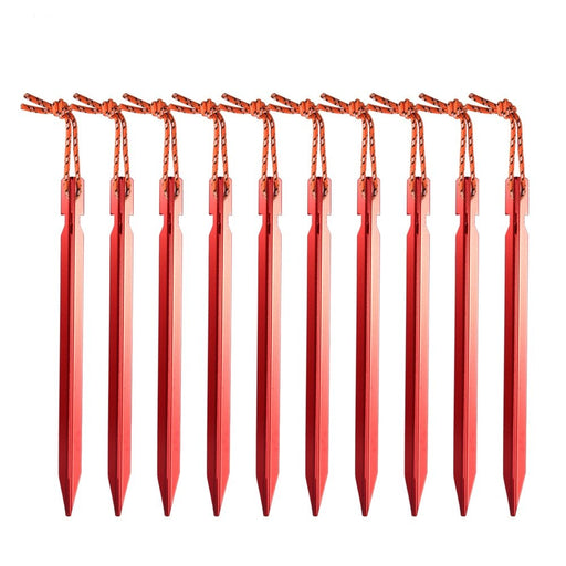 Set van 10 duurzame aluminium grondankers voor tenten en luifels - Bivakshop