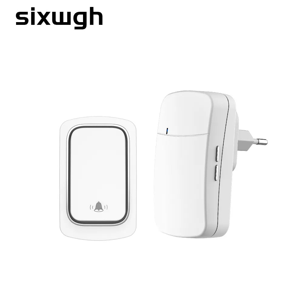 SIXWGH draadloze deurbel - Zelfvoorzienend, waterdicht, geen batterij nodig, draadloze verbinding - Bivakshop