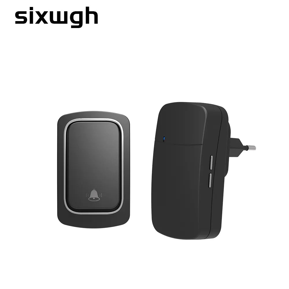 SIXWGH draadloze deurbel - Zelfvoorzienend, waterdicht, geen batterij nodig, draadloze verbinding - Bivakshop