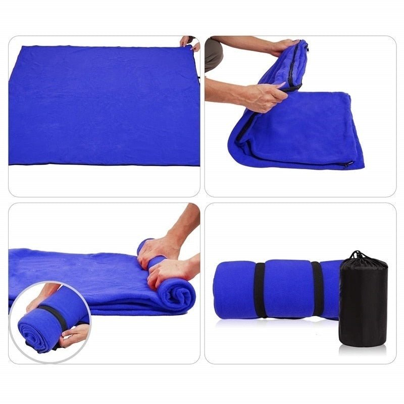 Slaapzak - Fleece slaapzak - Deken voor buiten kamperen - Bivakshop