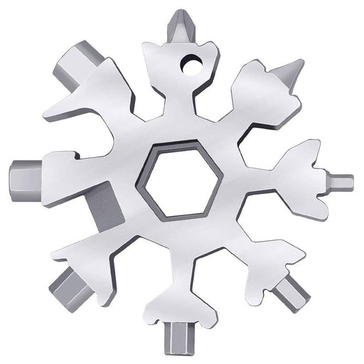 Sneeuwvlok Momentsleutel - Multi-Tool Rvs Gereedschap - 18-In-1 - Bivakshop