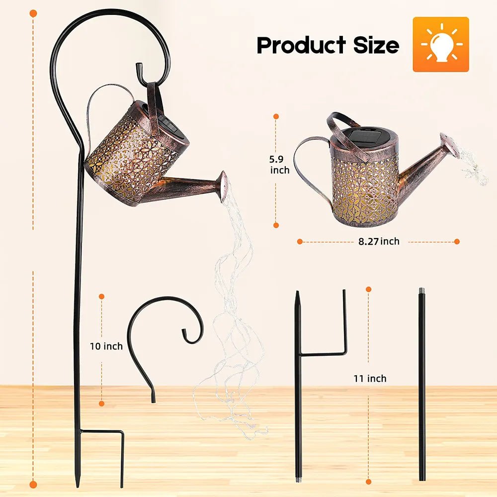 Solar gieter licht opknoping waterval lamp - Waterdichte tuindecoratie - Bivakshop