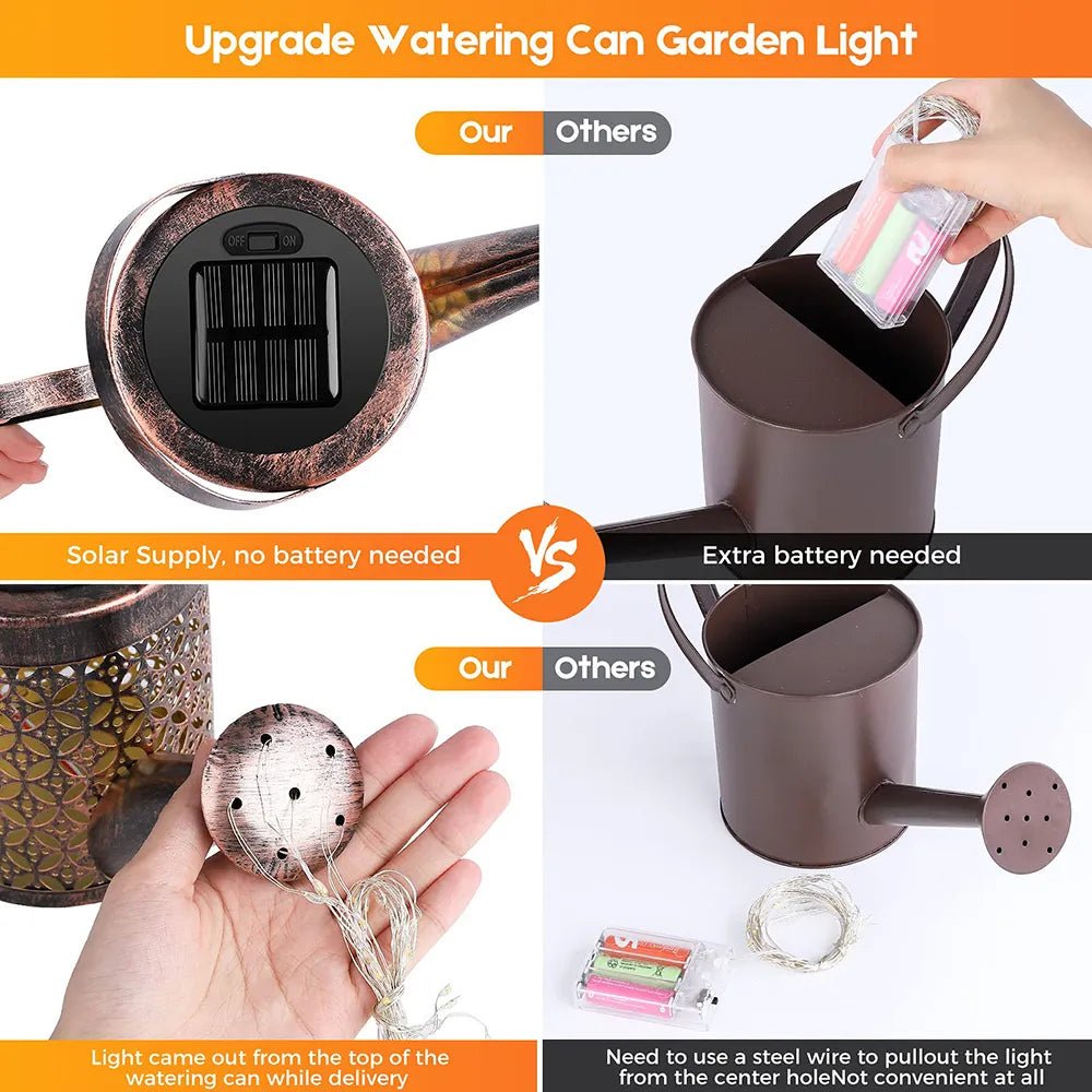 Solar gieter licht opknoping waterval lamp - Waterdichte tuindecoratie - Bivakshop