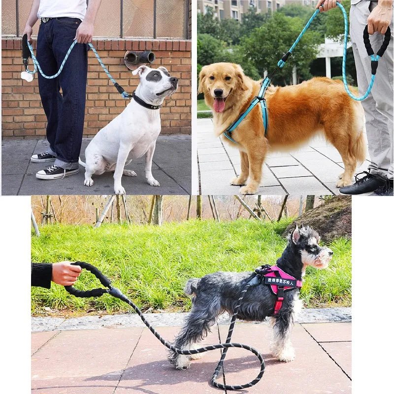 Sterke reflecterende hondenriem - Nylon leiband voor grote,kKleine, en Middelgrote honden - Bivakshop