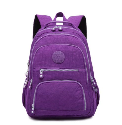 Stijlvolle en ruime nylon rugzak voor tienermeisjes - Schoolrugzak - Bivakshop