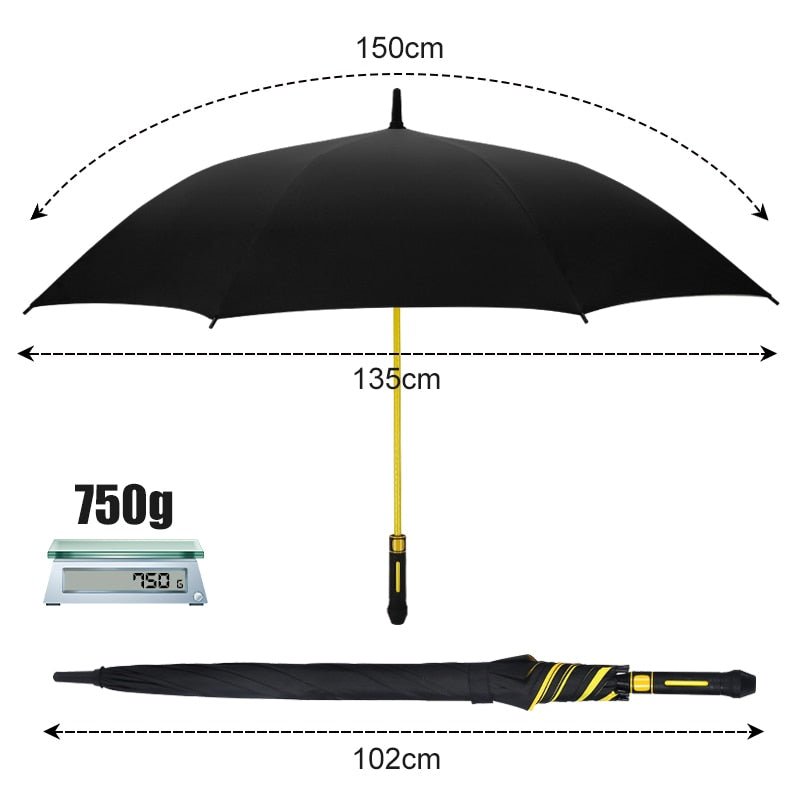 Stijlvolle grote lange steel paraplu - Dubbele laag winddicht - Bestand t/m windkracht 8 - Bivakshop
