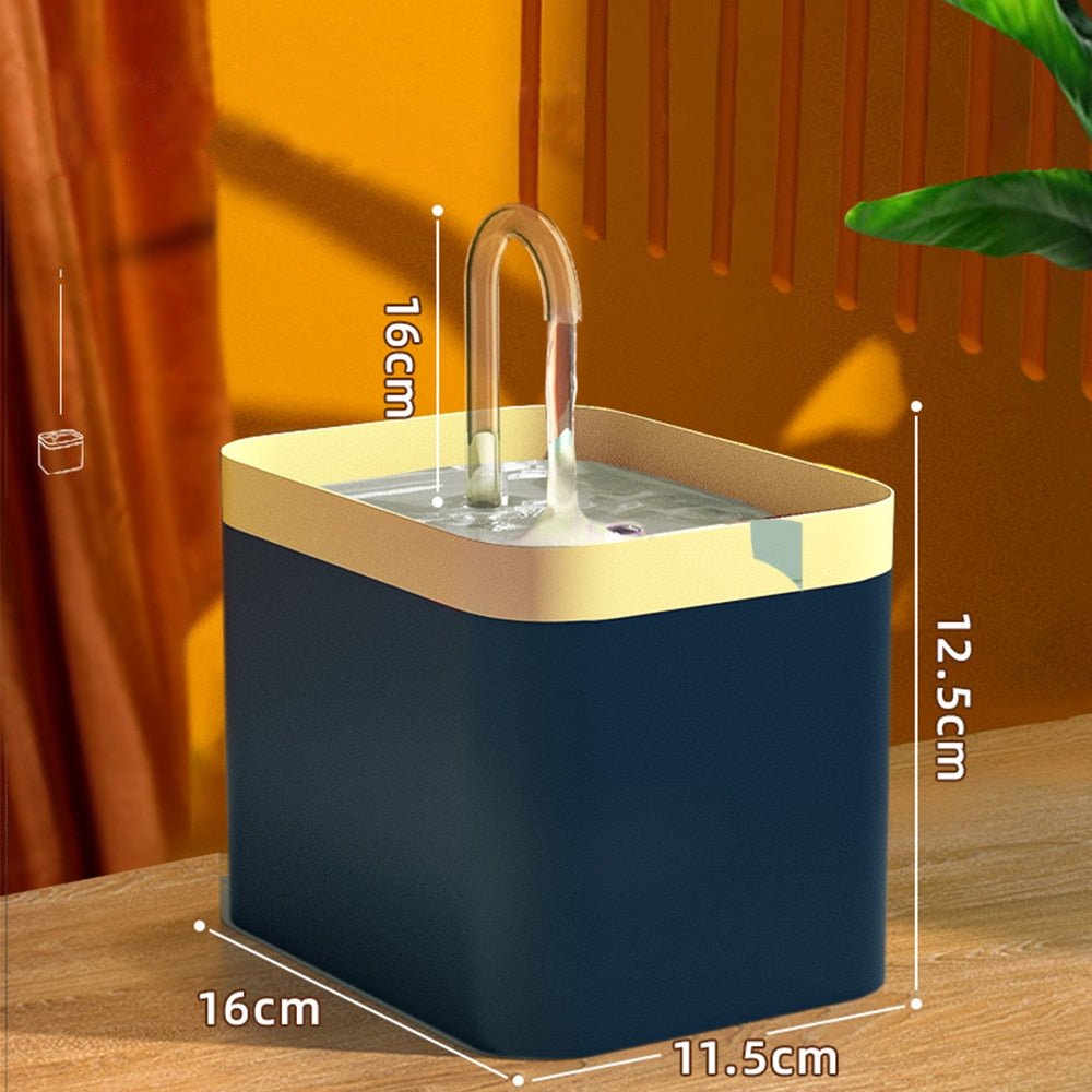 Stille en hygiënische kat fontein - 1.5L automatische waterdispenser voor huisdieren - Bivakshop