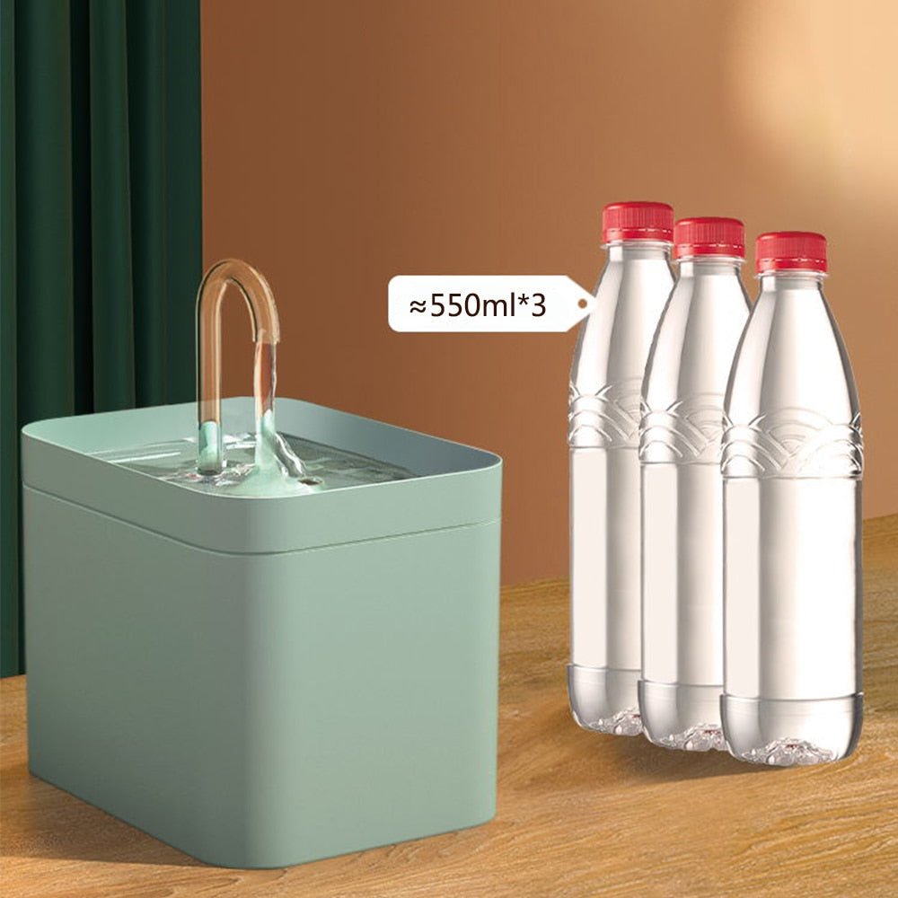 Stille en hygiënische kat fontein - 1.5L automatische waterdispenser voor huisdieren - Bivakshop