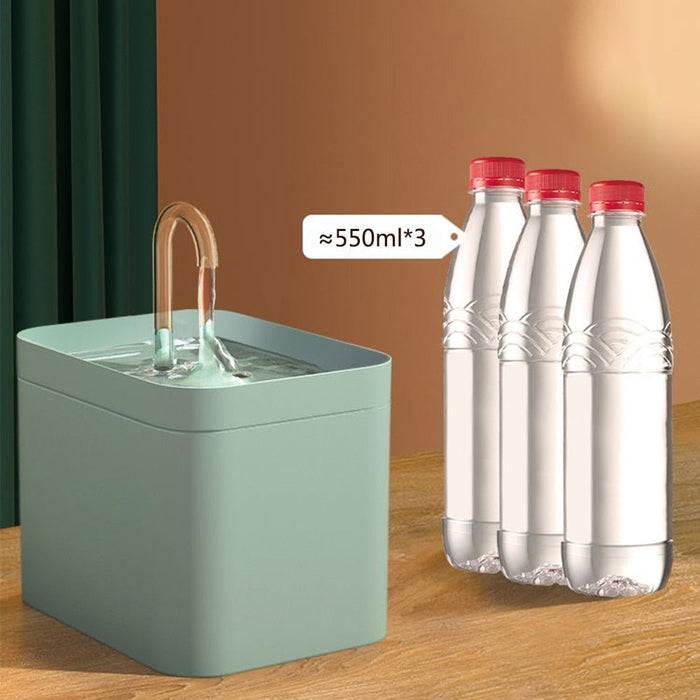 Stille en hygiënische kat fontein - 1.5L automatische waterdispenser voor huisdieren - Bivakshop
