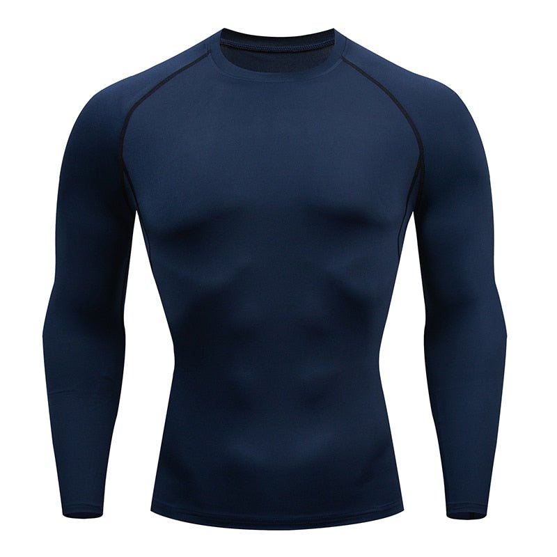 Strakke T-shirt met lange mouwen voor mannen - Sportkleding - Aziatische maat! - Bivakshop