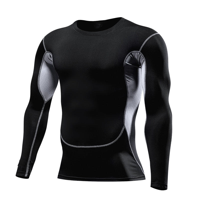 Strakke T-shirt met lange mouwen voor mannen - Sportkleding - Aziatische maat! - Bivakshop