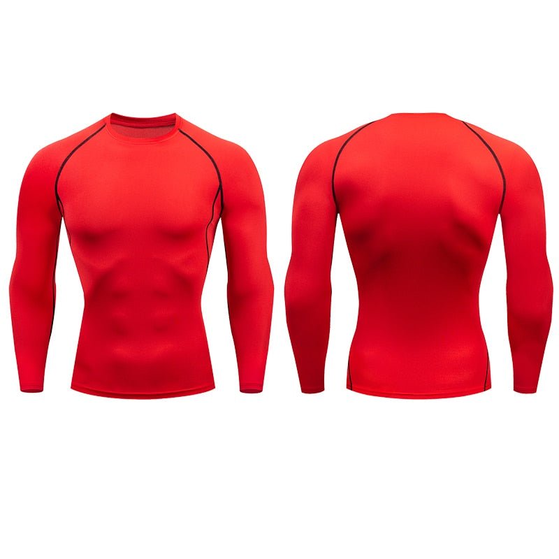 Strakke T-shirt met lange mouwen voor mannen - Sportkleding - Aziatische maat! - Bivakshop