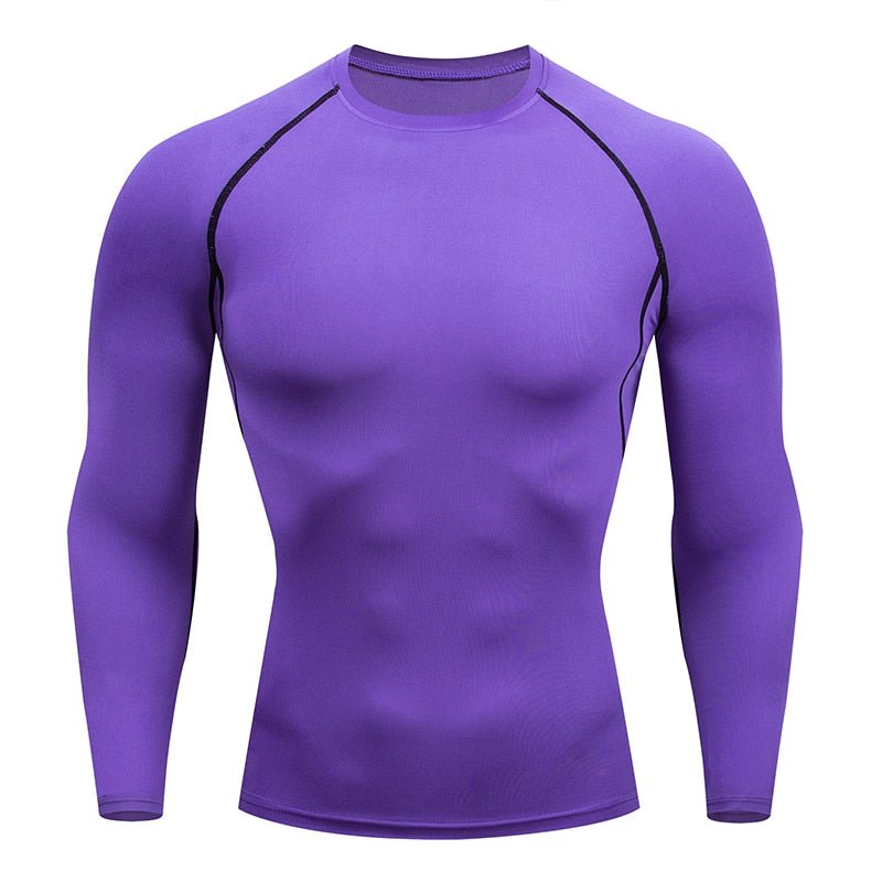 Strakke T-shirt met lange mouwen voor mannen - Sportkleding - Aziatische maat! - Bivakshop