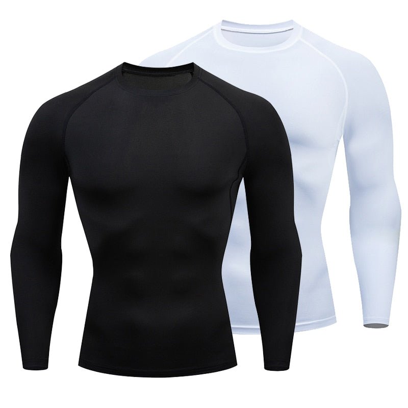 Strakke T-shirt met lange mouwen voor mannen - Sportkleding - Aziatische maat! - Bivakshop