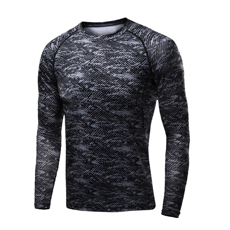 Strakke T-shirt met lange mouwen voor mannen - Sportkleding - Aziatische maat! - Bivakshop