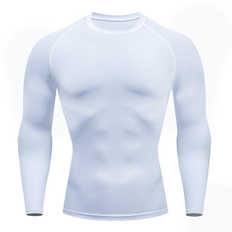 Strakke T-shirt met lange mouwen voor mannen - Sportkleding - Aziatische maat! - Bivakshop
