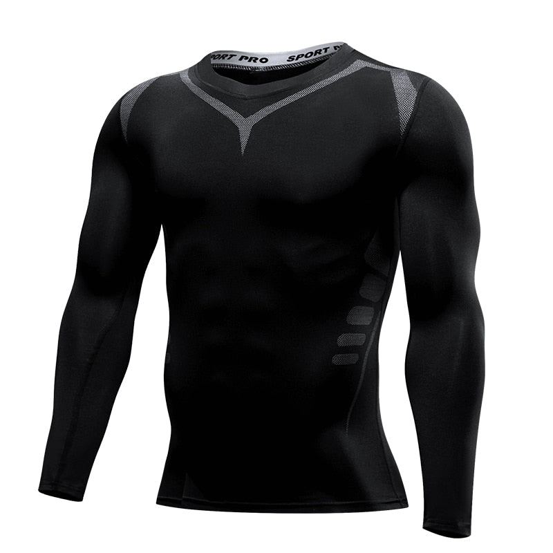 Strakke T-shirt met lange mouwen voor mannen - Sportkleding - Aziatische maat! - Bivakshop
