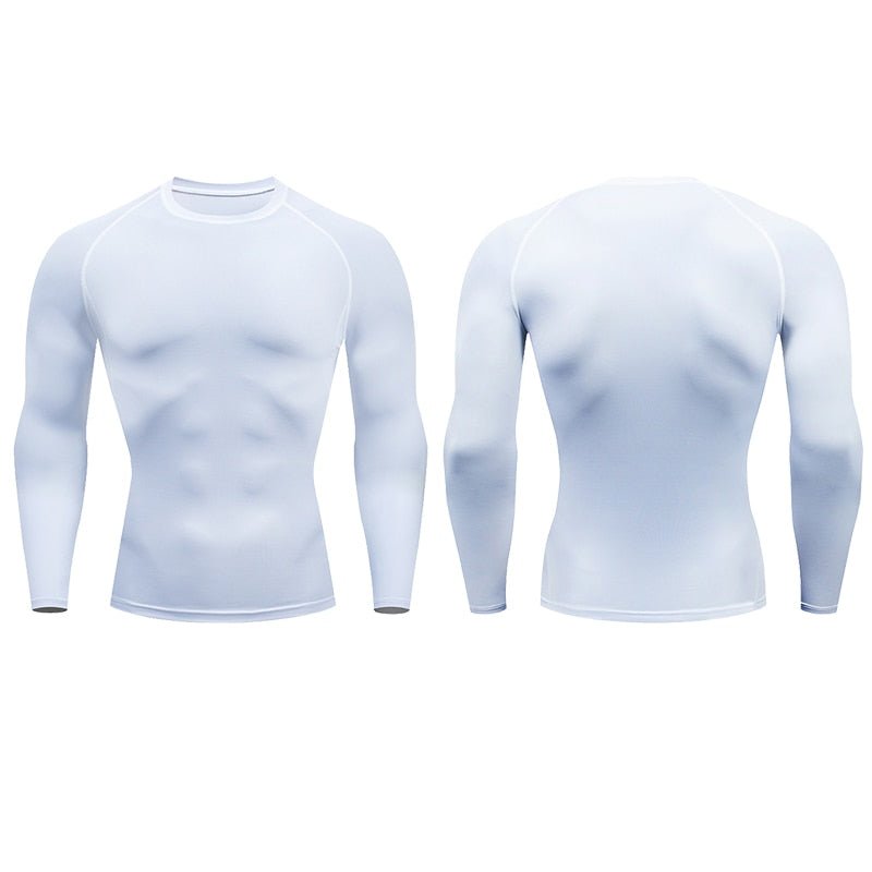 Strakke T-shirt met lange mouwen voor mannen - Sportkleding - Aziatische maat! - Bivakshop