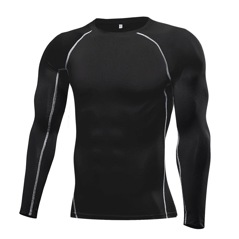Strakke T-shirt met lange mouwen voor mannen - Sportkleding - Aziatische maat! - Bivakshop
