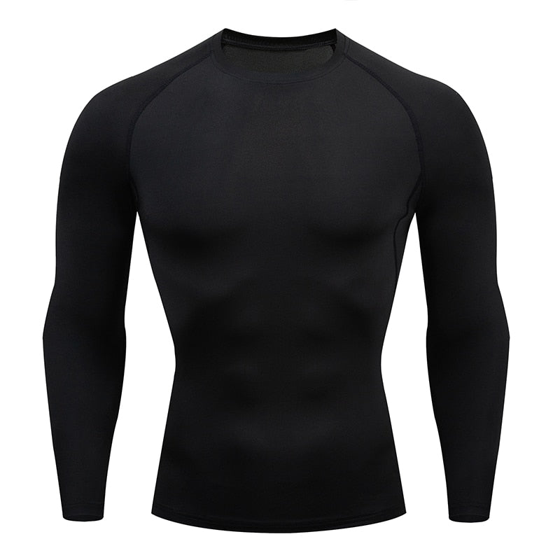 Strakke T-shirt met lange mouwen voor mannen - Sportkleding - Aziatische maat! - Bivakshop