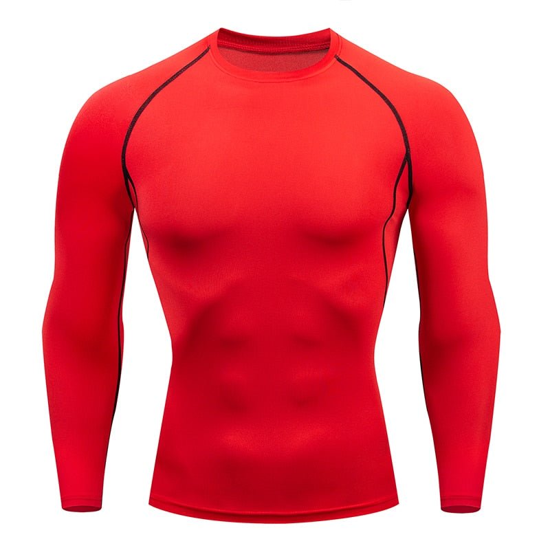 Strakke T-shirt met lange mouwen voor mannen - Sportkleding - Aziatische maat! - Bivakshop