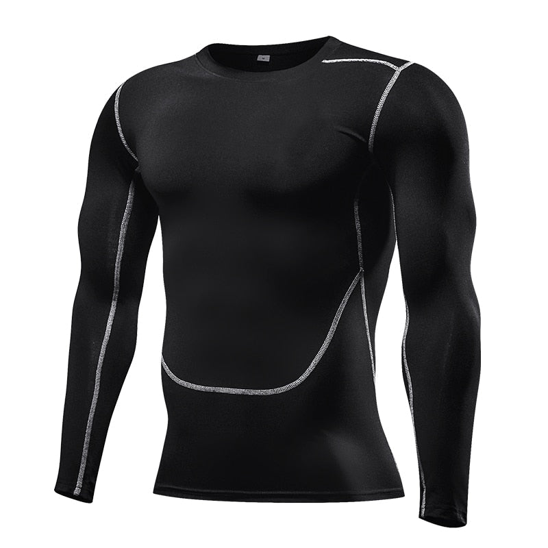 Strakke T-shirt met lange mouwen voor mannen - Sportkleding - Aziatische maat! - Bivakshop