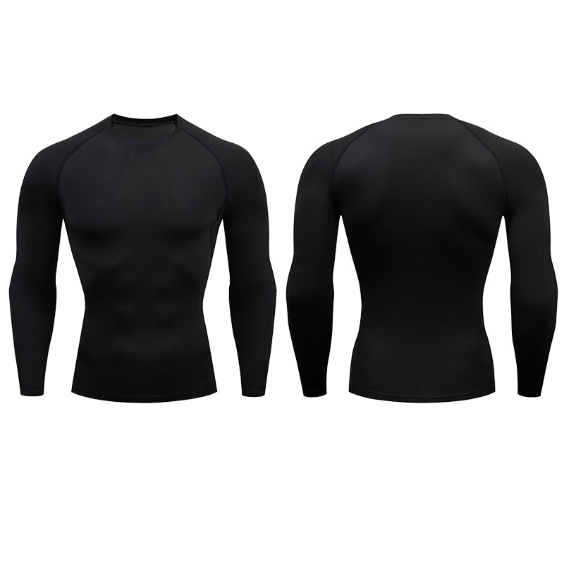 Strakke T-shirt met lange mouwen voor mannen - Sportkleding - Aziatische maat! - Bivakshop