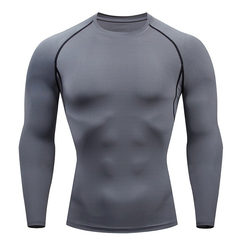Strakke T-shirt met lange mouwen voor mannen - Sportkleding - Aziatische maat! - Bivakshop