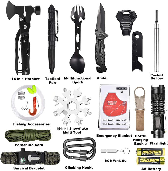 Survival kit - 30 in 1 - Eerste hulp kit - Bivakshop