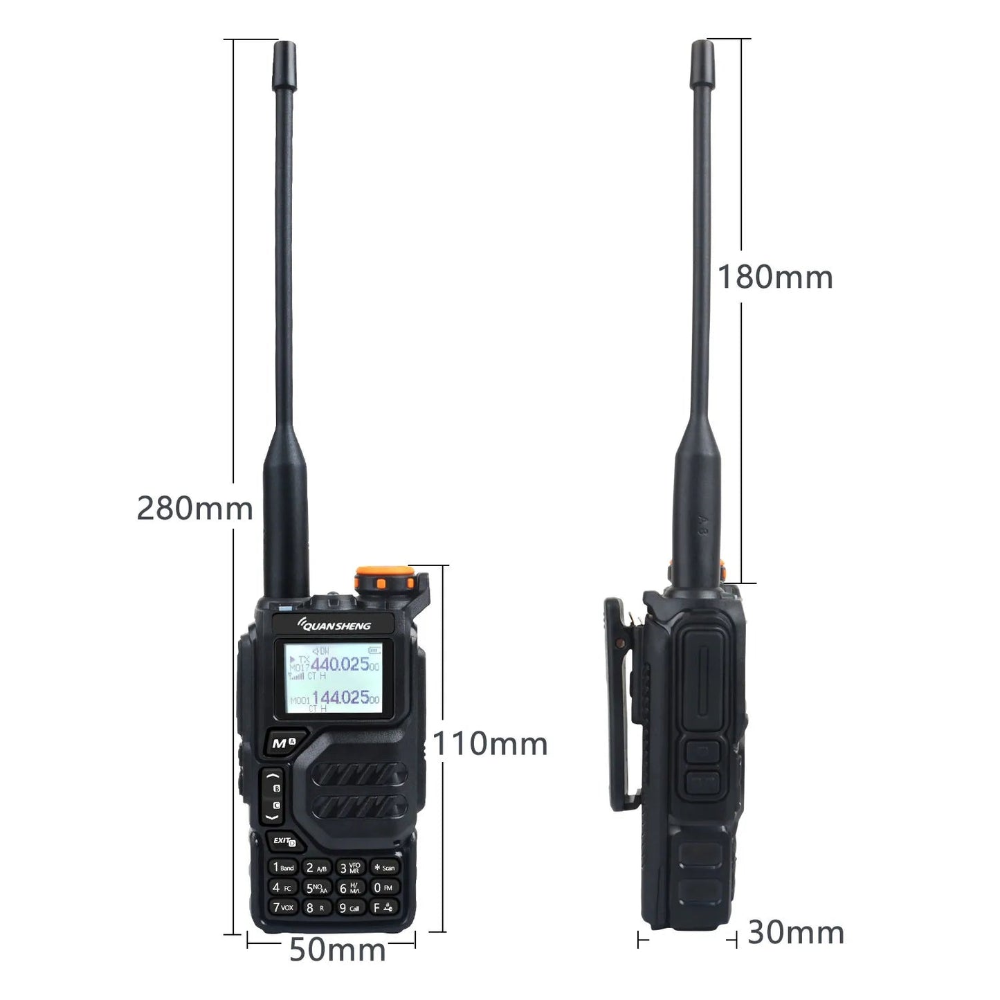Tactische multifunctionele Walkie Talkie UV-K5 - Alles-in-één radio - Bivakshop