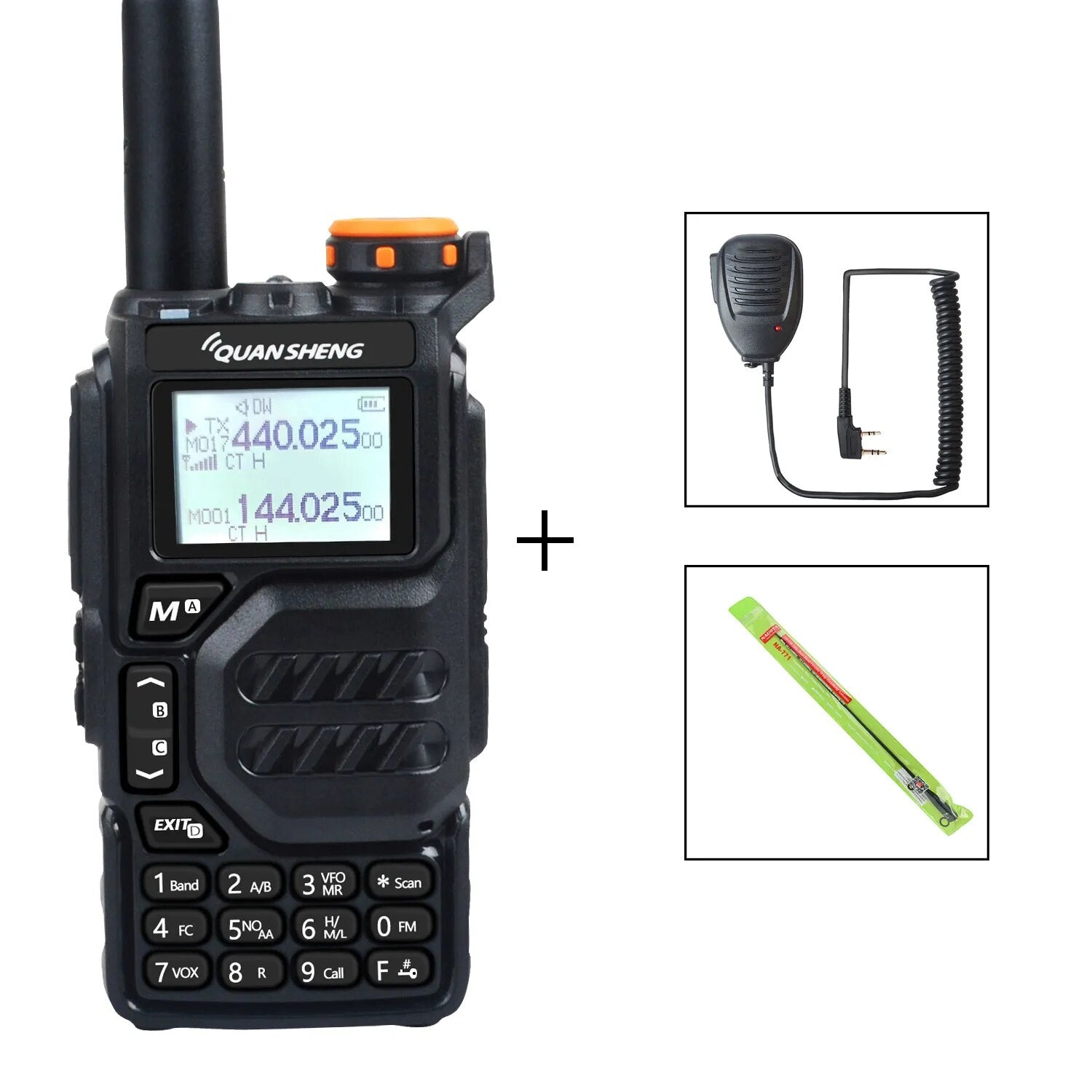 Tactische multifunctionele Walkie Talkie UV-K5 - Alles-in-één radio - Bivakshop