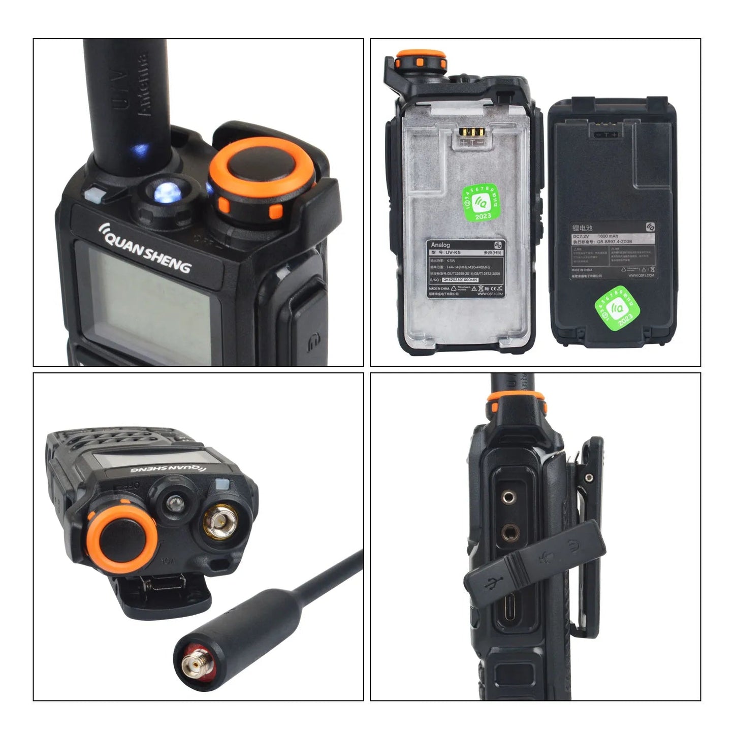 Tactische multifunctionele Walkie Talkie UV-K5 - Alles-in-één radio - Bivakshop