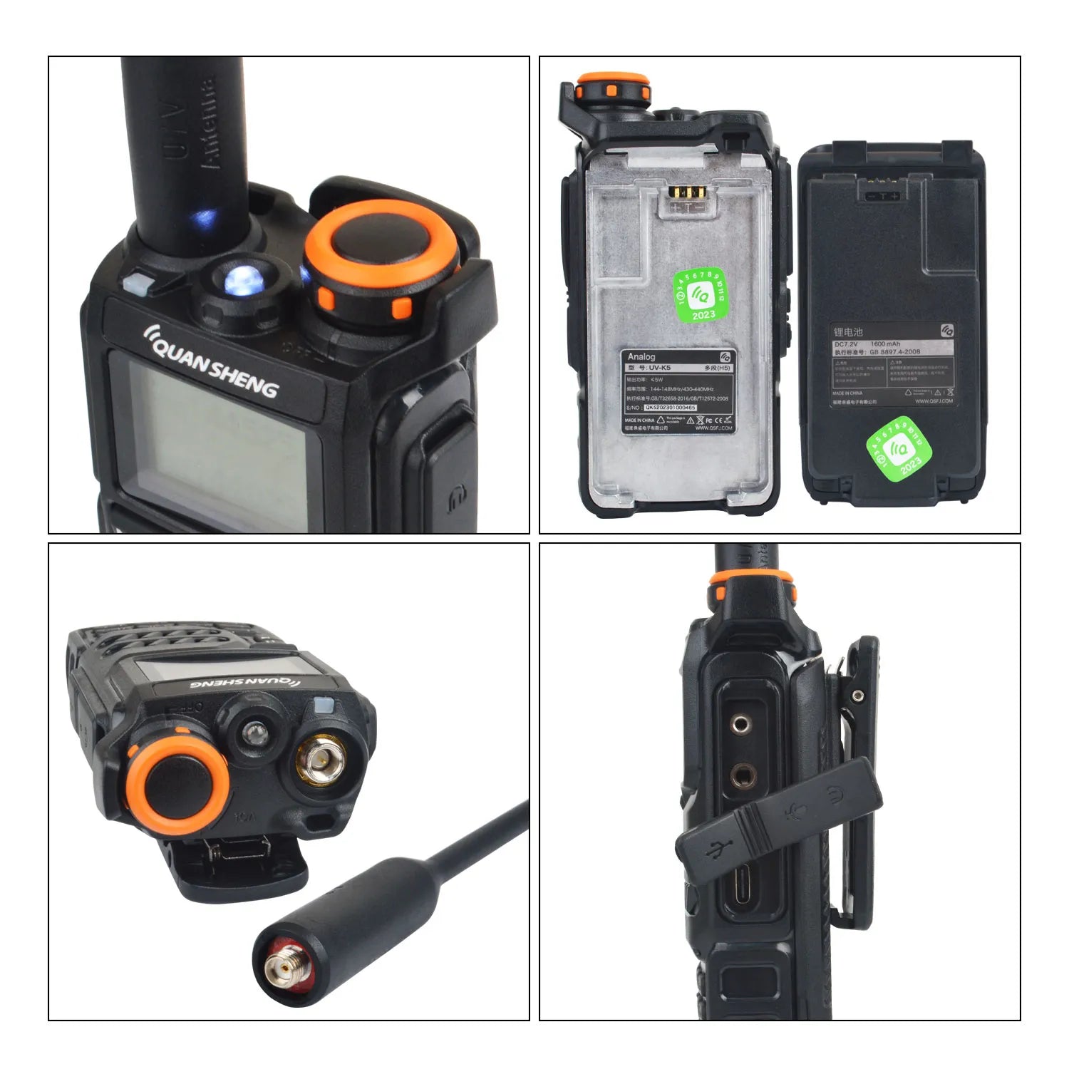 Tactische multifunctionele Walkie Talkie UV-K5 - Alles-in-één radio - Bivakshop