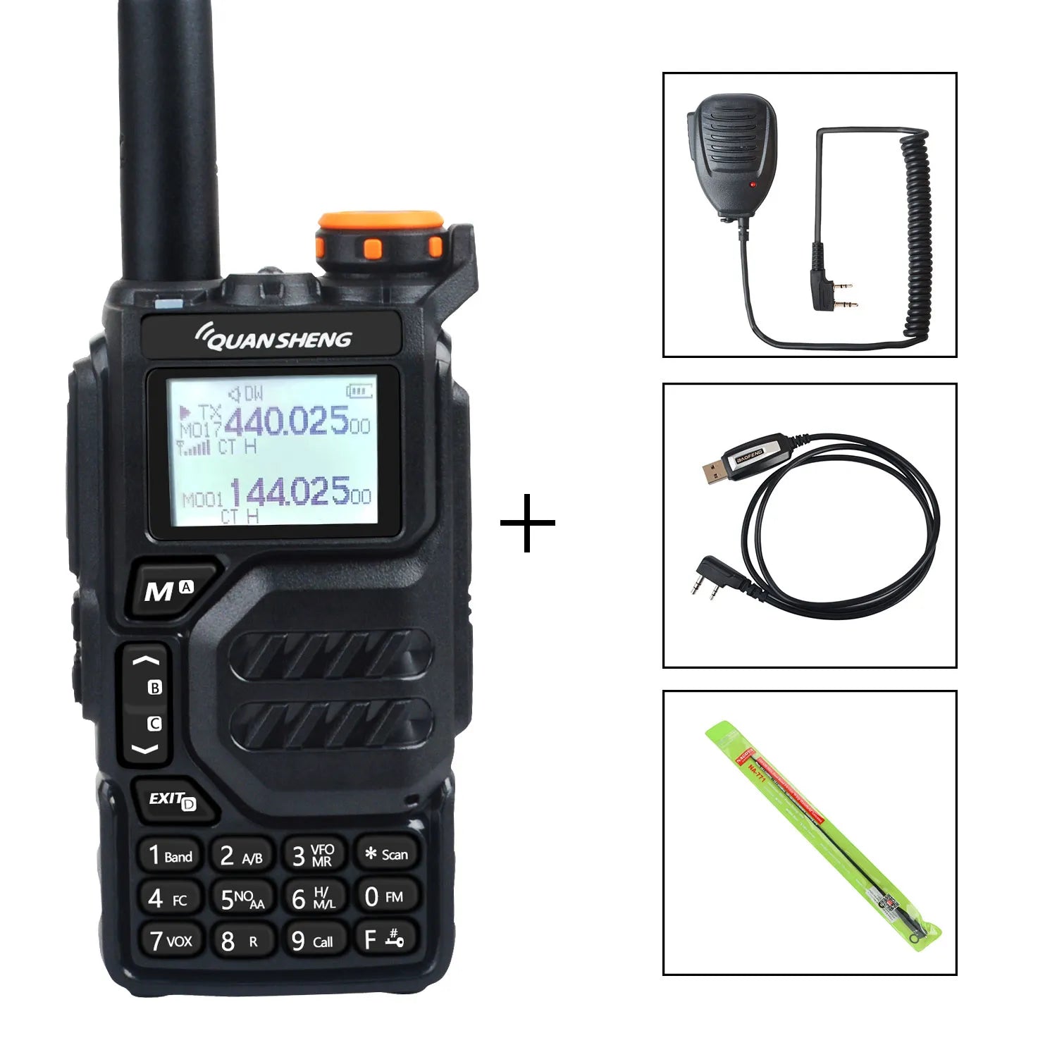 Tactische multifunctionele Walkie Talkie UV-K5 - Alles-in-één radio - Bivakshop