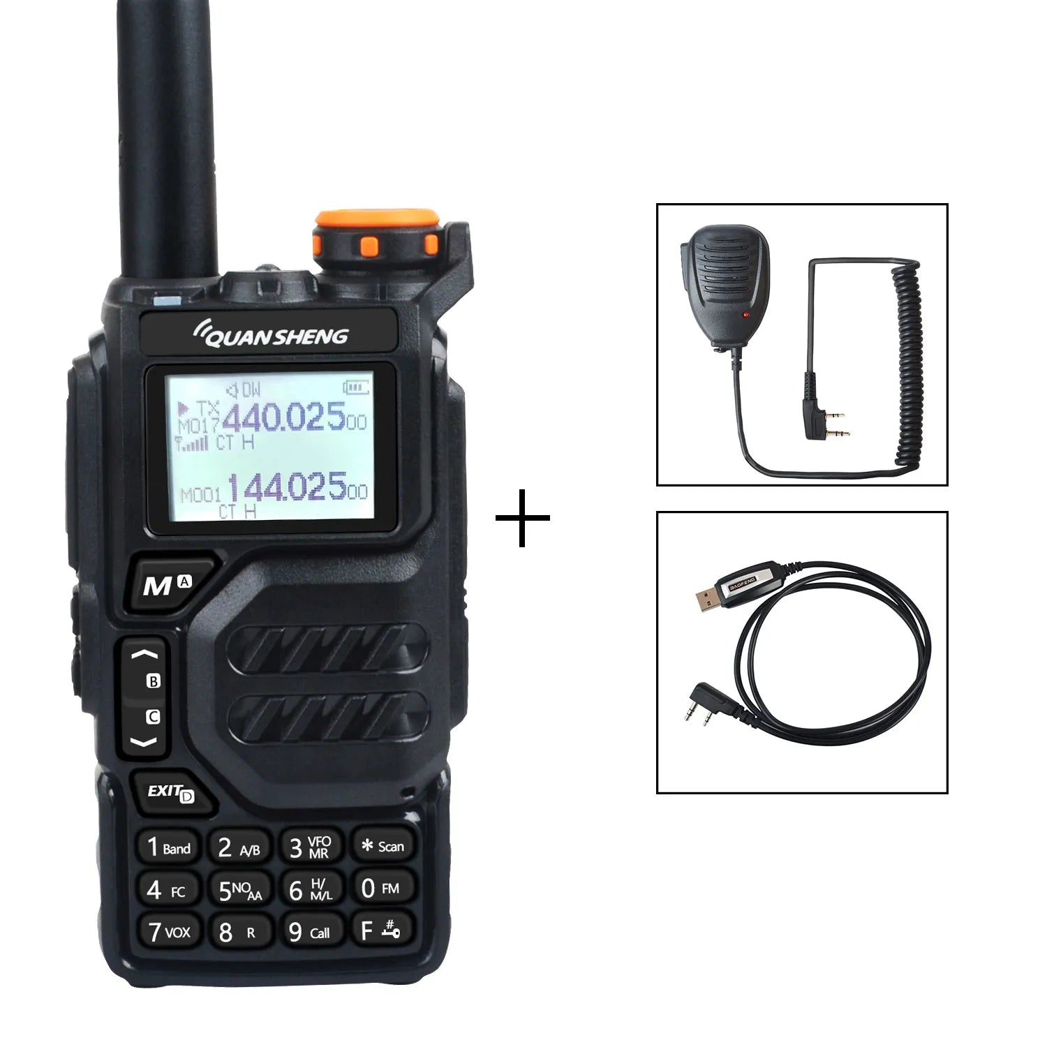 Tactische multifunctionele Walkie Talkie UV-K5 - Alles-in-één radio - Bivakshop