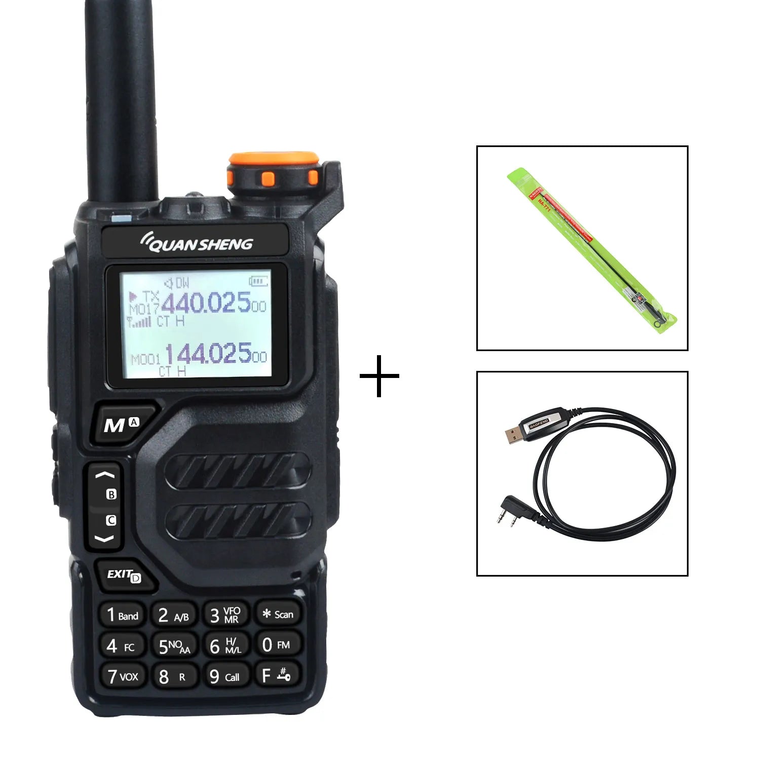 Tactische multifunctionele Walkie Talkie UV-K5 - Alles-in-één radio - Bivakshop