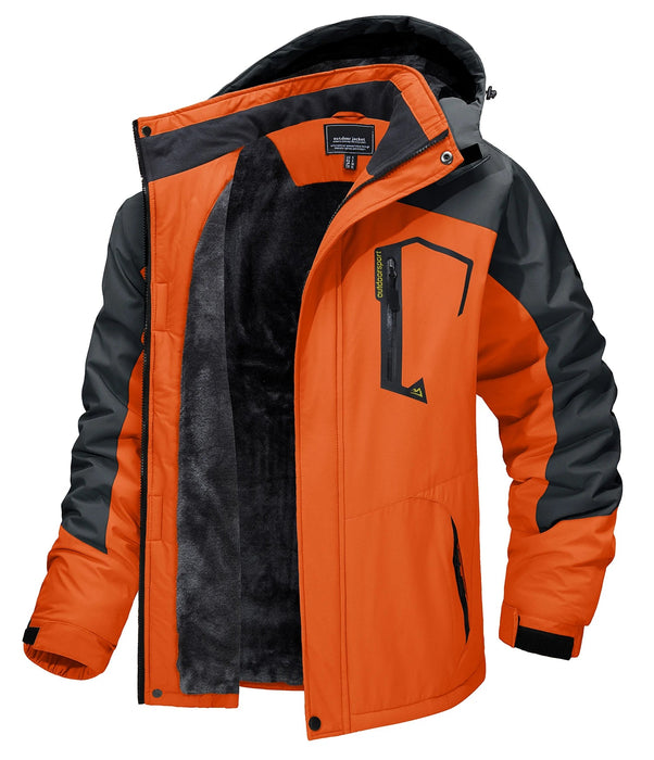 Tacvasen fleece voering bergjas voor heren - Winteroutwear met afneembare capuchon - Bivakshop