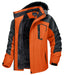 Tacvasen fleece voering bergjas voor heren - Winteroutwear met afneembare capuchon - Bivakshop
