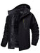 Tacvasen fleece voering bergjas voor heren - Winteroutwear met afneembare capuchon - Bivakshop