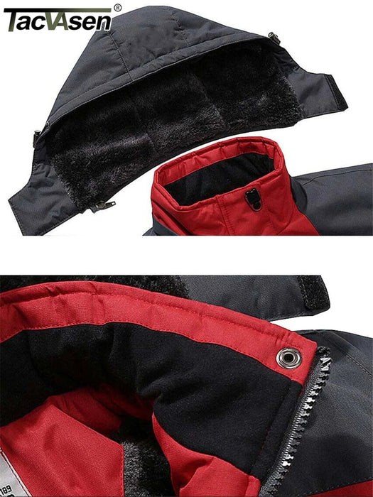 Tacvasen fleece voering bergjas voor heren - Winteroutwear met afneembare capuchon - Bivakshop